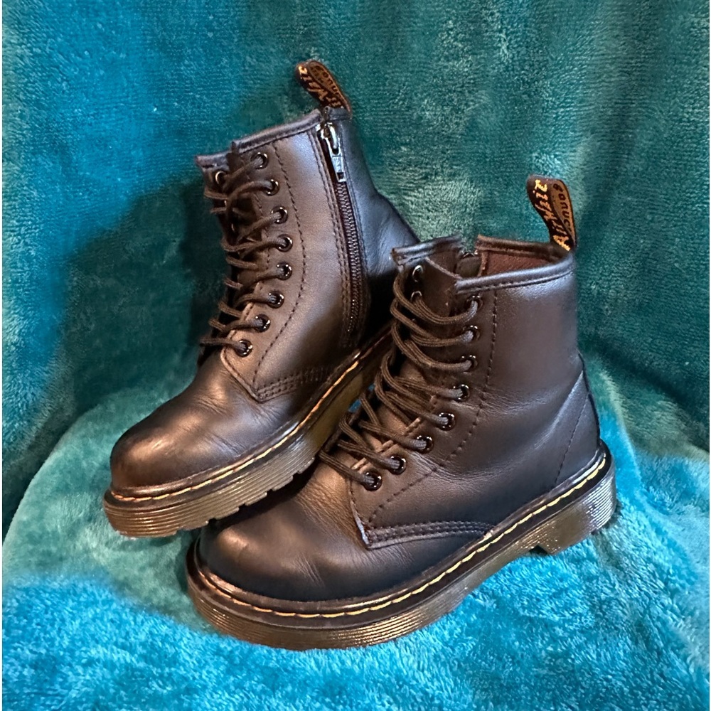 Dr. Martens 1460 8-Eye Boot - Toddler - Black Leather Size 12